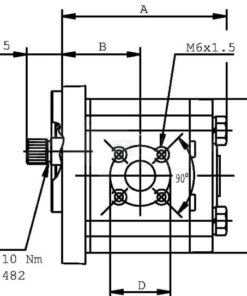 Bomba hidráulica PLP20.8D0-12B2-LBE/BC-N-EL FS