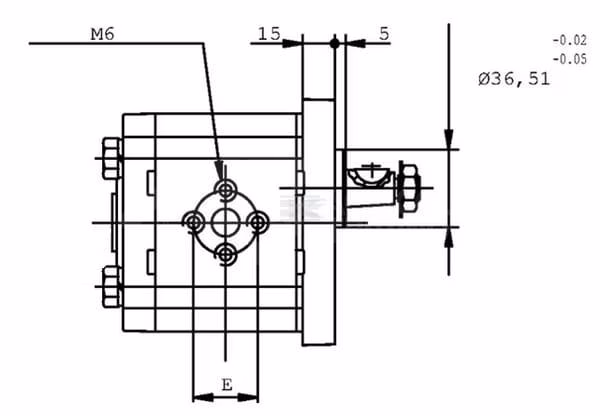 Motor PLM20.8RO-50E2-LEA/EA-N 14 Bomba hidráulica