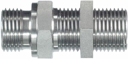 Racor macho 8L x M18 acero inox. 1 Racor macho 8L x M18 acero inox.