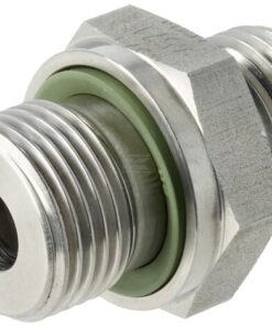 Racor macho 12S x 1/4" BSP WD acero inox.