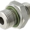 Racor macho 10S x 1/4" BSP WD acero inox.