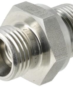 Racor macho 10L x 3/8" BSP WD acero inox.