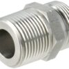 Racor macho 18L x 3/4" NPT acero inox.