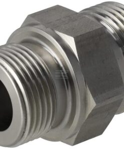 Racor macho 20S x 3/4" BSP acero inox.