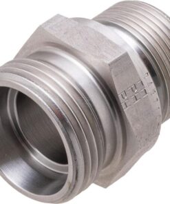 Racor macho 22L x M26 WD acero inox.