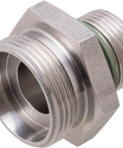 Racor macho 28L x 3/4" BSP WD acero inox.