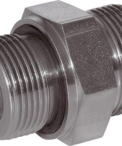 Racor macho 16S x 3/4" BSP WD acero inox.