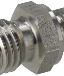 Racor macho 6L x 1/8" BSP acero inox.