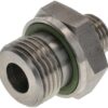 Racor macho 8L x 1/2" BSP WD acero inox.