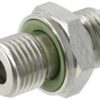 Racor macho 8L x 1/4" BSP WD acero inox.
