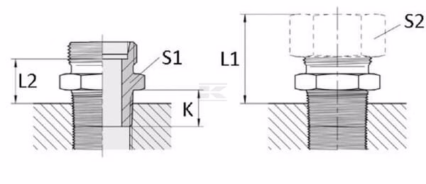 Acoplamiento 8L 1/4NPT 4 Acoplamiento 8L 1/4NPT