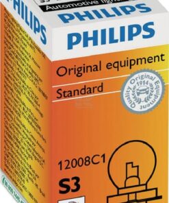 Bombilla Halógena S3 12V 15W P26s blanco Philips