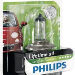 Bombilla Halógena tubular H4 12V 55W P43t-38 blanco Philips