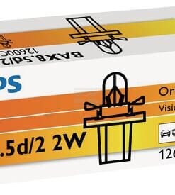 Bombilla Convencional 12V 2W BAX8.5d Philips