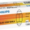 Bombilla Convencional tubular C15W 12V 15W SV8.5 blanco Philips