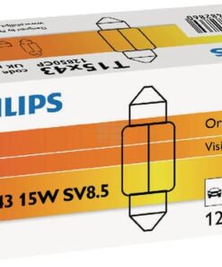 Bombilla Convencional tubular C15W 12V 15W SV8.5 blanco Philips