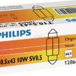 Bombilla Convencional C10W 12V 10W SV8.5 Philips