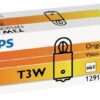 Bombilla Convencional T3W 12V 3W BA9s Philips