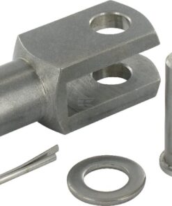 Horquilla hembra M16 RVS inox.
