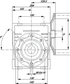 Reductor de tornillo I=20