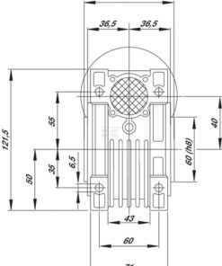 Reductor de tornillo I=10