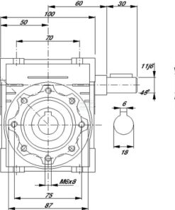 Reductor de tornillo I=10