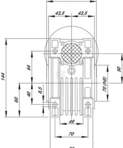 Reductor de tornillo I=15