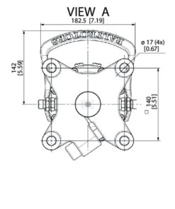 Rotor 30 kN brida 4x17 mm VK