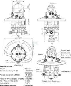 Rotor 160 kN brida 6x17 mm
