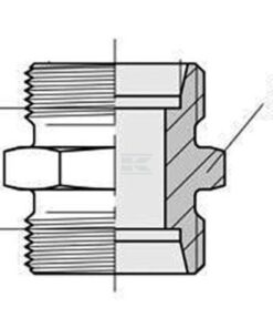 Racor recto 50 uds.