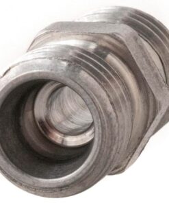 Acoplamiento recto 6L acero inox.