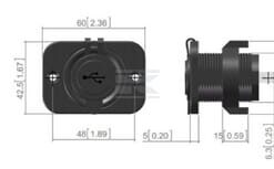 Transform. USB 12/24V enchufe 5 Transform. USB 12/24V enchufe
