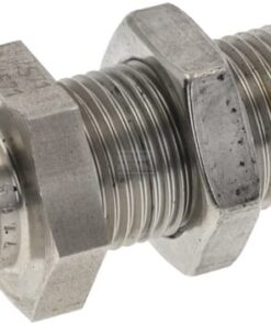 Racor pasamuros 12L acero inox.