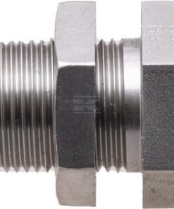 Racor pasamuros 12S acero inox.