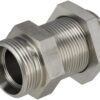 Racor pasamuros 28L acero inox.