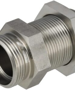 Racor pasamuros 28L acero inox.