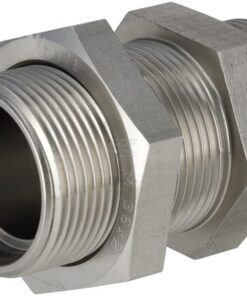 Racor pasamuros 28L acero inox.