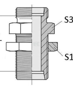 Racor recto 6L