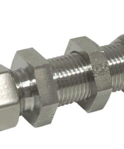 Unión doble para tabique en inox. 12L