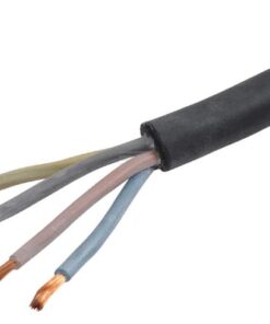 Cable de plástico 4x2,5 mm² 6 Cable 4x2.5mm², black, rubber, Helukabel
