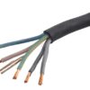 Cable 5x2.5mm², black, rubber, Helukabel