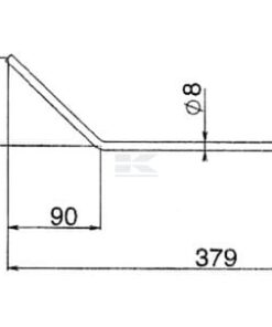 Púa 8 mm p/Hatzenbischler