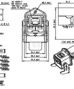 Conector enchuf. Ethernet RJ45