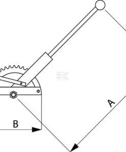 Palanca de freno de mano 460x240mm