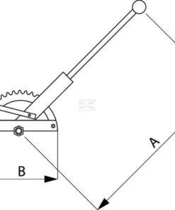 Palanca de freno de mano 570x260mm