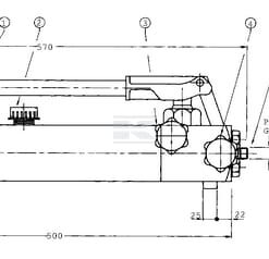 Bomba de mano HP 2P/Q incl. depos.