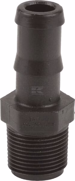 Boquilla de manguera 3/4" macho NPT x 3/4" 1 Boquilla de manguera 3/4" macho NPT x 3/4"