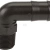 Boquilla de manguera 3/4" macho NPT x 1" 90°