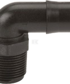 Boquilla de manguera 1" macho NPT x 1" 90°