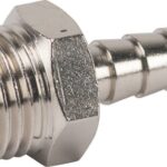 Racor empalme manguera rosca macho BSPP 6 mm x 1/4"